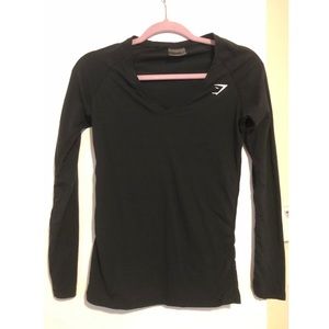 Long sleeve gymshark v-neck
